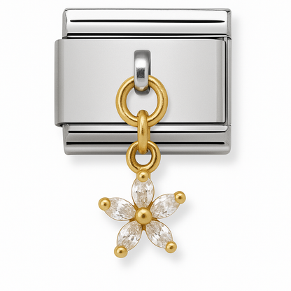 Fleur Cristalline. Argent