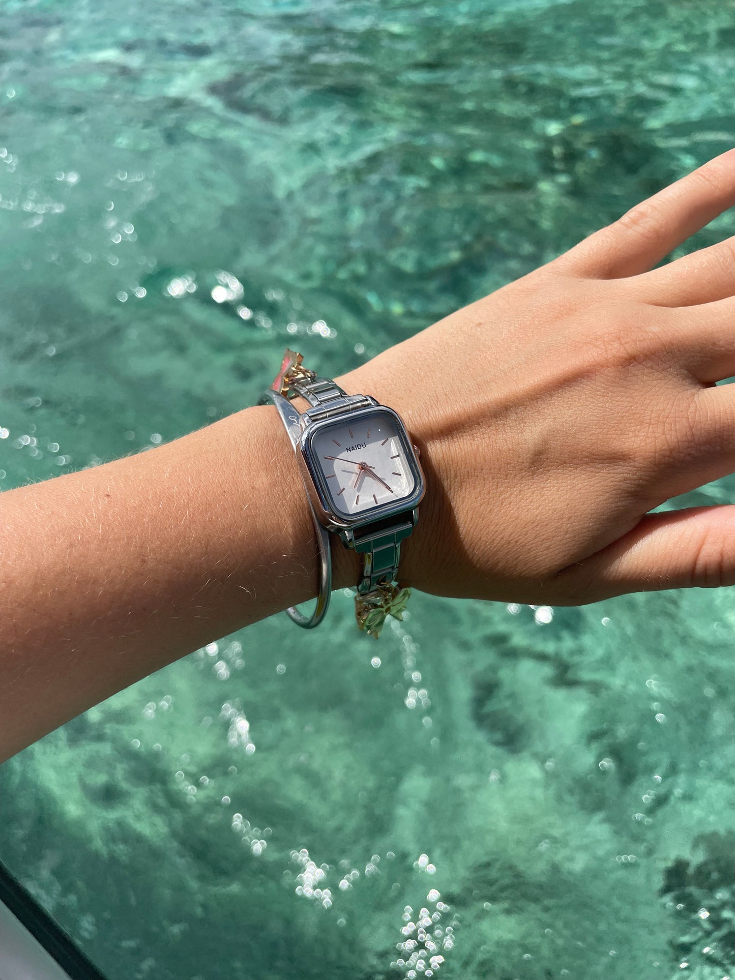 Montre Carré Charms Argenté